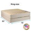 Dream Solutions USA Chiro Premier 2-Sided Gentle Firm (Beige) King Size Mattress Set with Bed Frame Included Foam, Good for Your Back, Orthopedic, Long Lasting view 2