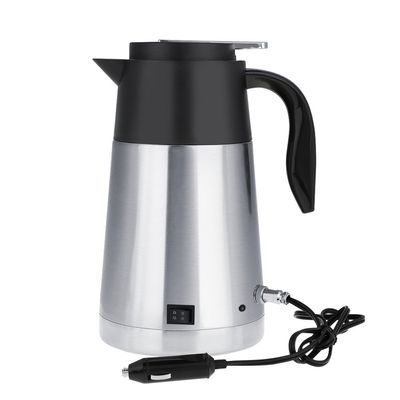 1300ml/44oz Electric Kettles for Car, Stainless Steel Travel Electric Kettle Pot Heated Water Cup Suitable For Boil Water, Brew Coffee, Milk Powder, Boiled Eggs And So On.(12V for Car)
