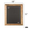 Ilyapa Rustic Wooden Magnetic Kitchen Chalkboard Sign - 18x22 Inch Brown Framed Wall Hanging Chalk Board for Farmhouse Decor, Wedding, Restaurant Menu view 2