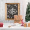 Ilyapa Rustic Wooden Magnetic Kitchen Chalkboard Sign - 18x22 Inch Brown Framed Wall Hanging Chalk Board for Farmhouse Decor, Wedding, Restaurant Menu view 3