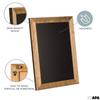 Ilyapa Rustic Wooden Magnetic Kitchen Chalkboard Sign - 18x22 Inch Brown Framed Wall Hanging Chalk Board for Farmhouse Decor, Wedding, Restaurant Menu view 4