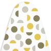 Encasa XO Ironing Board Cover and Pad 49"x18" Standard Size - Thick 3mm Felt Padded Iron Board Cover with Padding, Scorch & Stain Resistant Cotton, Heavy Duty Drawstring, Snug Fit - Yellow Moon view 1