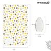 Encasa XO Ironing Mat/Pad (Large 48"x28") with 3mm Padding & Silicone Iron Rest for Steam Pressing on Tabletop or Bed - Heat Resistant, Portable, Quilting & Travel Blanket - Yellow Moon view 4