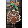 Hand Painted Football Turkey Burlap Door Hanger- Football Turkey Burlap Door Hanger-Thanksgiving Door Hanger- Door Hanger  view 1