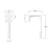 Camp'N Heavy Duty RV Side Curtain Hold Down(White 4 Pack) RV Curtain Hooks OEM Fits Trailer, Camper and Motorhome view 4