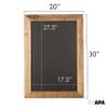 Ilyapa Rustic Wooden Magnetic Kitchen Chalkboard Sign - 20x30 Inch Brown Framed Wall Hanging Chalk Board for Farmhouse Decor, Wedding, Restaurant Menu view 2