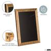 Ilyapa Rustic Wooden Magnetic Kitchen Chalkboard Sign - 20x30 Inch Brown Framed Wall Hanging Chalk Board for Farmhouse Decor, Wedding, Restaurant Menu view 3