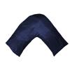 TAOSON Silky Soft Satin Soild Envelope Style V Shaped/Tri/Boomerang Pillow Cover Pillowcase Pillow Protector Cushion Cover Non Zippered Only Cover No Insert (Navy Blue/Dark Blue) view 1