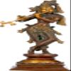 Exotic India Krishna Playing on Flute - Brass Statue - Color Amazing Double Chola Color view 1