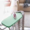Encasa XO Ironing Board Cover and Pad 49"x18" - 4mm Felt Wide Iron Board Cover with Padding - Heat Resistant, Stain-Safe Dye, Non Slip Elastic Bungee Cord Tightening Iron Table Cover Mint Green view 3