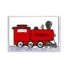 PrintedPerfection.com Personalized Train Snow Globe Frame Gift view 2