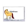 PrintedPerfection.com Personalized Pony Snow Globe Frame Gift view 2
