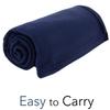(24 Pack) Bulk Fleece 50x60 Throw Blankets for Wedding Favors, Homeless Women, Men, Homes, Bed, Sofa, Couch, Office, Pet Blankets, Travel | Soft Warm Lightweight Throw Blankets in Bulk (Navy) view 3