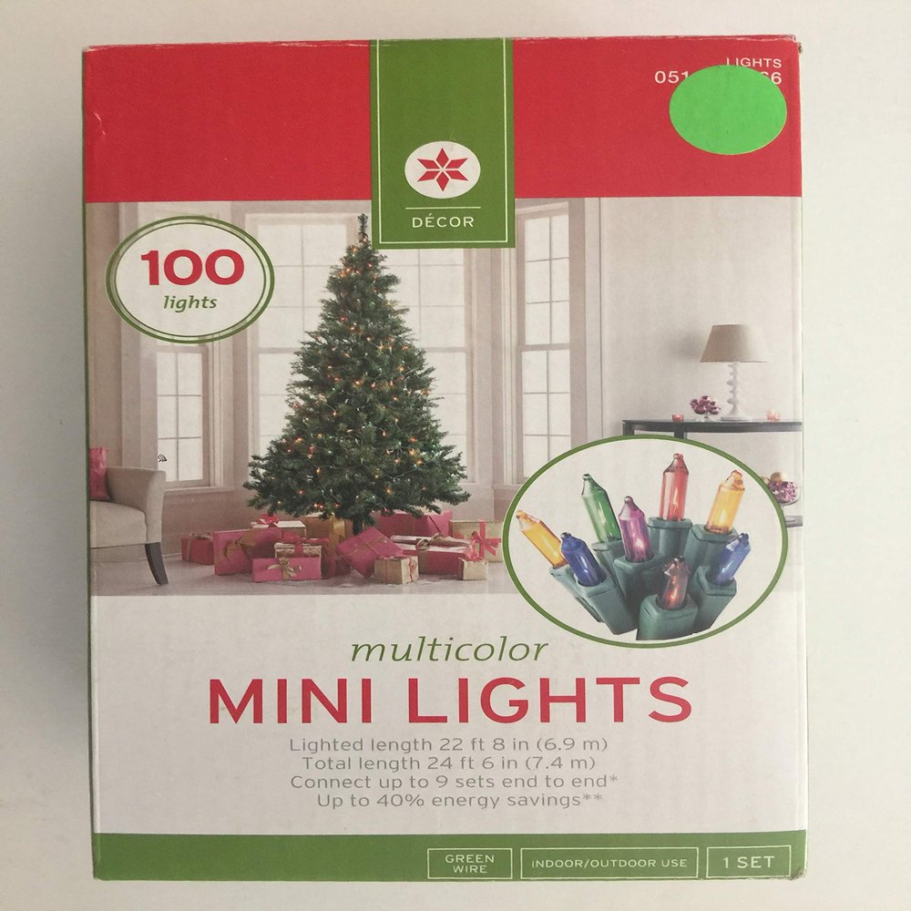 Clear Twinkle Mini Lights Green Wire (2 Pack)