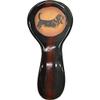 ALWAYS AZUL POTTERY 9.5 Inch Long Spoon Rest in Basset Hound Design and Moonscape Glaze - Handmade Pottery Cookware Accessories - Kitchen Countertop Holder for Giant Spatula, Ladle & More view 1