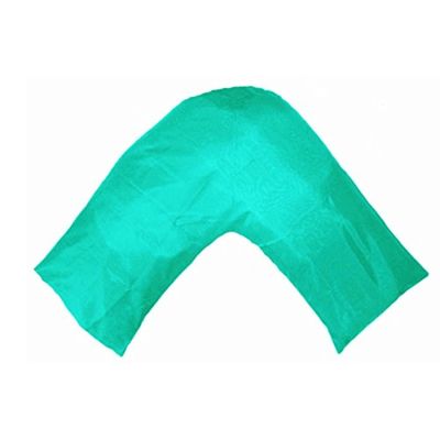 TAOSON Silky Soft Satin Soild Envelope Style V Shaped/Tri/Boomerang Pillow Cover Pillowcase Pillow Protector Cushion Cover Non Zippered Only Cover No Insert (Chocolate/Brwon)