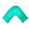 TAOSON Silky Soft Satin Soild Envelope Style V Shaped/Tri/Boomerang Pillow Cover Pillowcase Pillow Protector Cushion Cover Non Zippered Only Cover No Insert (Chocolate/Brwon) view 1