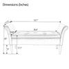 Awonde Storage Ottoman Bench with Arms Linen Upholstered Tufted Storage Benches for Bedroom Entryway Living Room Tan view 2