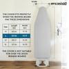 Encasa XO Ironing Board Cover and Pad 54"x15" - Thick 2mm Foam Padding, Drawstring Tightening & Lock, Heat Reflective, Scorch & Stain Resistant, Standard Large Ironing Board - Silver Premium view 2