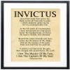 Invictus Poem Framed Art Print by William Ernest Henley / Invictus Inspirational Poem Quotes Home Decor, Motivational Gift Poster / Bedroom Poster / Home Office Positive Wall Art Framed Posters (8 x view 1
