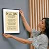 Invictus Poem Framed Art Print by William Ernest Henley / Invictus Inspirational Poem Quotes Home Decor, Motivational Gift Poster / Bedroom Poster / Home Office Positive Wall Art Framed Posters (8 x view 2