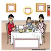 PrintedPerfection.com Personalized Family Dinner - 1 boy Snow Globe Frame Gift view 3