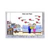 PrintedPerfection.com Personalized Grandma & Grandpa, 7 Hearts Snow Globe Frame Gift view 2