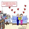 PrintedPerfection.com Personalized Grandma & Grandpa, 7 Hearts Snow Globe Frame Gift view 3
