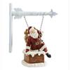 11.5 Inch Resin Santa Climbing in Chimney Arrow Replacement, Multicolor view 1
