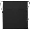 DayStar Apparel 120-2I Double Inset Pocket Full Bistro Apron, Black view 1