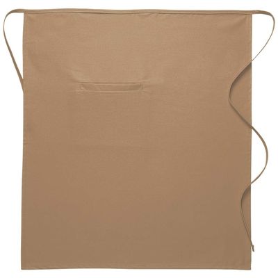 DayStar Apparel 120-I Inset Pocket Full Bistro Apron, Khaki