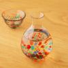 ADERIA Tsugaru Vidro Sake Carafe set 12.2 fl oz (365 ml), Glass/Approx. Cup : 2.87 fl oz (85 ml) Carafe : 12.34 fl oz (365ml), Made in Japan (Rainbow) view 4