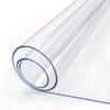 18 x 96 Inch Clear Plastic Dining Table Protector Tablecloth Desk Pad Mat Wooden Furniture Coffee End Sofa Side Entryway Entry Cabinet Tabletop Protection Shoe Shelf Liner Cover Waterproof PVC Vinyl view 1