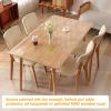 18 x 96 Inch Clear Plastic Dining Table Protector Tablecloth Desk Pad Mat Wooden Furniture Coffee End Sofa Side Entryway Entry Cabinet Tabletop Protection Shoe Shelf Liner Cover Waterproof PVC Vinyl view 3