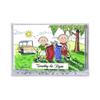 Personalized Golfing Friends - Male & Male Snow Globe Frame Gift view 2