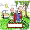 Personalized Golfing Friends - Male & Male Snow Globe Frame Gift view 3