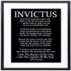 Invictus Poem Framed Art Print by William Ernest Henley / Invictus Inspirational Poem Quotes Home Decor, Motivational Gift Poster / Bedroom Poster / Home Office Positive Wall Art Framed Posters (8 x view 1
