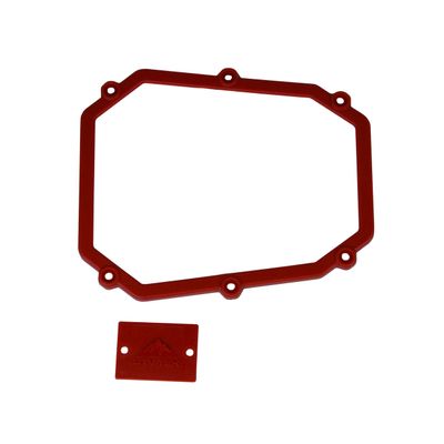 ATV TEK Elite Series 1 Side View Mirror Replacement Frame, red
