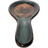 ALWAYS AZUL POTTERY 9.5 Inch Long Spoon Rest in Pinecone and Colorado Design and Seamist Glaze - Handmade Pottery Cookware Accessories - Kitchen Countertop Holder for Giant Spatula, Ladle & More view 1
