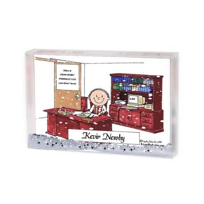 PrintedPerfection.com Personalized Executive - Male Snow Globe Frame Gift