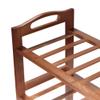 BambooMN 4-Tier Bamboo Wood Shoe Rack, for Entryway or Doorway - Brown Finish - 2 Racks view 4