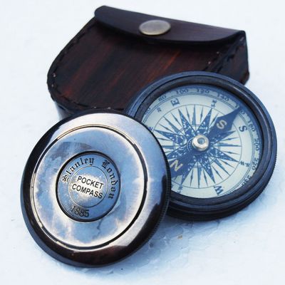 Mahira Nautical Vintage Solid Brass Compass