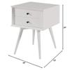 Camaflexi Mid Century nightstand (White) view 3