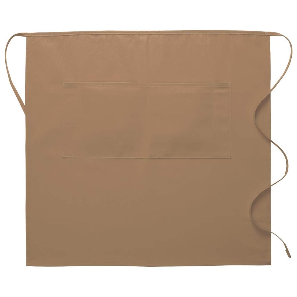 DayStar Apparel 124 3/4 Bistro Apron w/Center Divided Pocket, Khaki