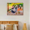 INVIN ART Framed Canvas Giclee Print Art The Siesta by Paul Gauguin Wall Art Living Room Home Office Decorations(Wood Color Slim Frame,20"x24") view 2