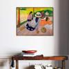 INVIN ART Framed Canvas Giclee Print Art The Siesta by Paul Gauguin Wall Art Living Room Home Office Decorations(Wood Color Slim Frame,20"x24") view 3