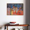 INVIN ART Framed Canvas Giclee Print Art Scene from Tahitian Life by Paul Gauguin Wall Art Living Room Home Office Decorations(Wood Color Slim Frame,20"x28") view 3