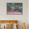 INVIN ART Framed Canvas Giclee Print Art Fatata te Miti (by Sea) by Paul Gauguin Wall Art Living Room Home Office Decorations(Wood Color Slim Frame,20"x24") view 2