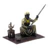 Kunst & Ambiente - Vienna Bronze Arab Figurine - Arabian Warrior on Carpet - Bergmann - Carpet Bronze - Orient Sculpture for Sale - Stamped - Hand-Painted Statue view 3