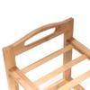 BambooMN 4-Tier Bamboo Wood Shoe Rack, for Entryway or Doorway - Natural Finish - 2 Racks view 1
